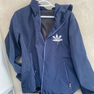 Navy Blue Windbreaker Jacket